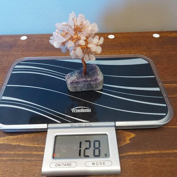 🔥 Sale 🔥 Rose Quartz on Fluorite Gemstone Tree - Final Price - Picture 6 of 7